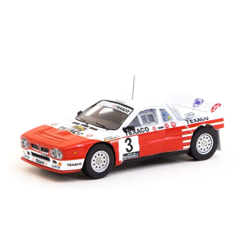 1985 Lancia 037 Rally Rally Van Haspengouw Winner Diecast Model Car with Opening Rear Bonnet and Painted Engine 1:64 Scale (Approx. 7cm) Collectible | Universal Auto Spares