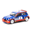 1985 Renault 5 Maxi Turbo Tour de Corse Rallye de France Winner Jean Ragnotti / Pierre Thimonier Diecast Model Car 1:64 Scale (Approx. 7cm) Collectible | Universal Auto Spares