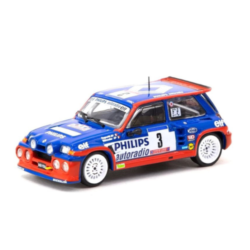 1985 Renault 5 Maxi Turbo Tour de Corse Rallye de France Winner Jean Ragnotti / Pierre Thimonier Diecast Model Car 1:64 Scale (Approx. 7cm) Collectible | Universal Auto Spares