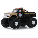 1971 Chevrolet K-10 Gulf Oil Super Special Kings of Crunch Monster Trucks Diecast Model Car 1:43 Scale (Approx. 10–11cm) Collectible | Universal Auto Spares