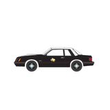 1982 Ford Mustang SSP Texas Department of Public Safety Hot Pursuit Diecast Model Car 1:64 Scale (Approx. 7cm) Collectible | Universal Auto Spares