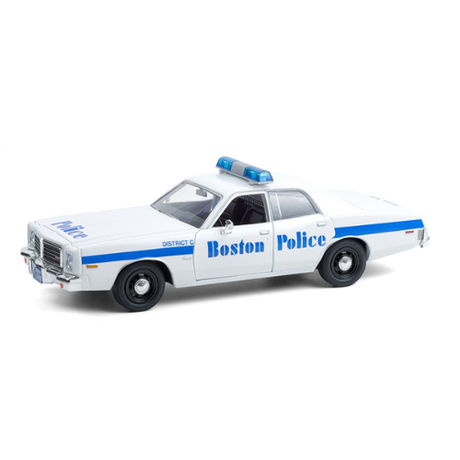 1976 Dodge Coronet Boston Police Department Hot Pursuit Diecast Model Car 1:24 Scale (Approx. 18–20cm) Collectible | Universal Auto Spares