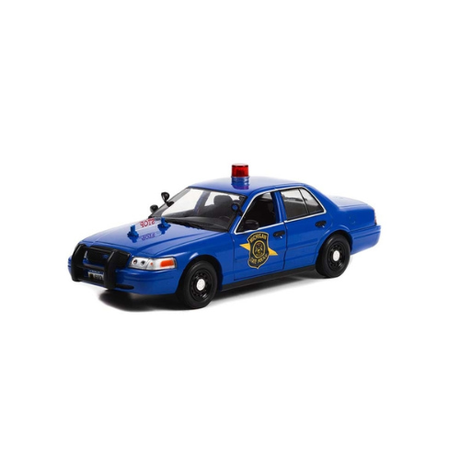 2008 Ford Crown Victoria Police Interceptor Michigan State Police Hot Pursuit Diecast Model Car 1:24 Scale (Approx. 18–20cm) Collectible | Universal Auto Spares