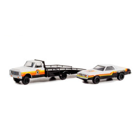 1972 Chevrolet C-30 Ramp Truck with 1976 Chevrolet Chevelle Laguna Armor All Diecast Model Truck & Car 1:64 Scale (Approx. 7cm) Collectible | Universal Auto Spares