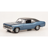 1969 Chevrolet Nova The Mod Squad Blue with Black Vinyl Top Diecast Model Car 1:18 Scale (Approx. 25cm) Collectible | Universal Auto Spares