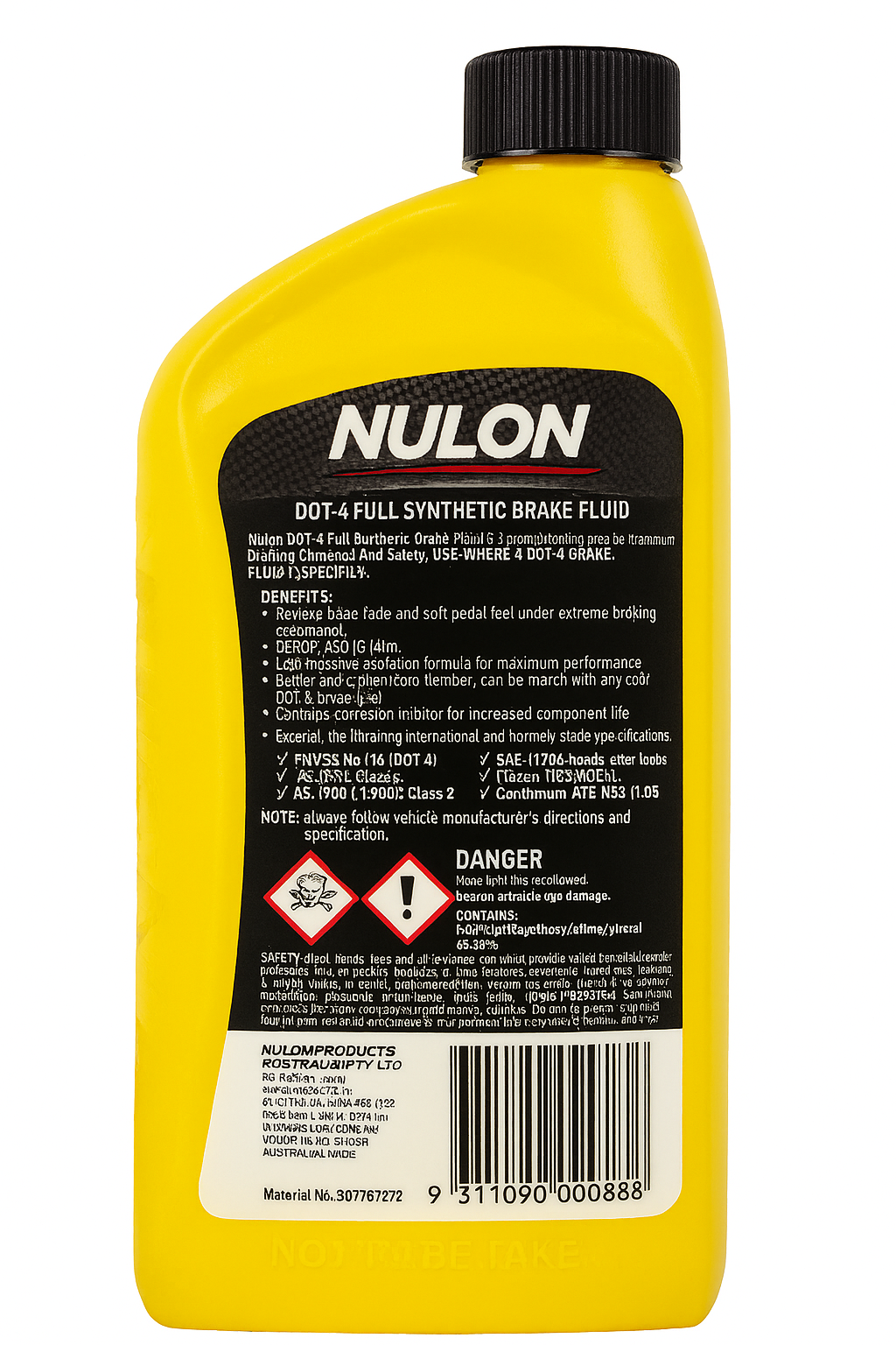 Dot 4 Full Synthetic Brake Fluid - Nulon