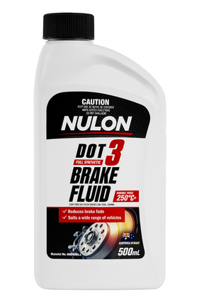 Dot 3 Full Synthetic Brake Fluid 500mL - Nulon | Universal Auto Spares