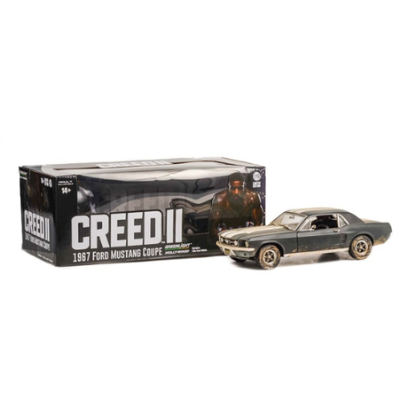 1967 Ford Mustang Coupe Adonis Creed Creed II (2018) Weathered Diecast Model Car 1:18 Scale (Approx. 25cm) Collectible | Universal Auto Spares