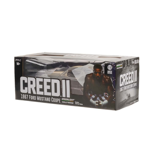 1967 Ford Mustang Coupe Adonis Creed Creed II (2018) Weathered Diecast Model Car 1:18 Scale (Approx. 25cm) Collectible | Universal Auto Spares