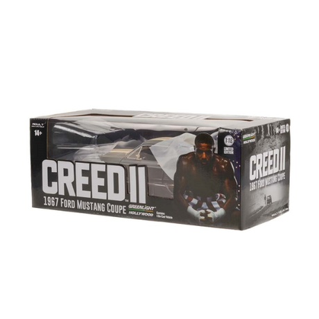 1967 Ford Mustang Coupe Adonis Creed Creed II (2018) Weathered Diecast Model Car 1:18 Scale (Approx. 25cm) Collectible | Universal Auto Spares