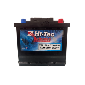 Car Battery VRL150/DIN44LH AGM STOP START 12V 570CCA 50AH - Hi-Tec Batteries | Universal Auto Spares