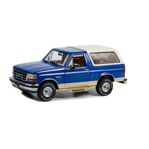 1996 Ford Bronco Eddie Bauer Edition Royal Blue Metallic & Tucson Bronze Artisan Collection Diecast Model Car 1:18 Scale (Approx. 25cm) Collectible | Universal Auto Spares