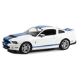 GreenLight 2011 Ford Shelby GT500 Performance White with Blue Grabber Stripes Diecast Model Car 1:18 Scale (Approx. 25cm) Collectible | Universal Auto Spares