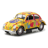 1967 Volkswagen Beetle Hippie Peace & Love Right Hand Drive Diecast Model Car 1:18 Scale (Approx. 25cm) Collectible | Universal Auto Spares