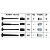 45 Pieces Ratcheting Nutsert Rivet Tool Set - PKTool