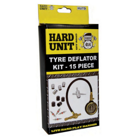 Heavy Duty Tyre Deflator Kit 15 Piece - HARD UNIT