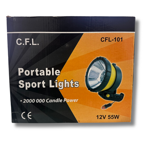 Portable Sport Light 200,000 Candle Power 12V 55W - C.F.L | Universal Auto Spares