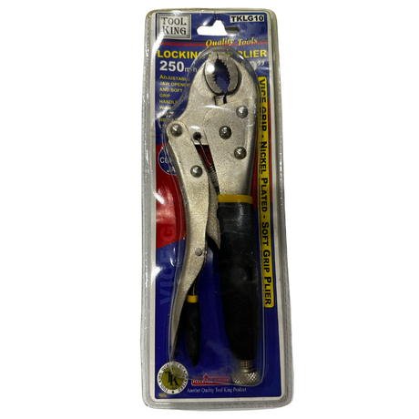 Locking Grip Plier Nickel Plated 250mm 10" - Tool King | Universal Auto Spares