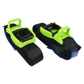 2 Piece Cam Buckle Tie Down 250KG 2M Capacity 25mm Webbing - Monkey Grip