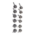 12 Pieces Intake Exhaust Valve Fit For Nissan TD42 4.2L 12V Diesel Patrol - Machter