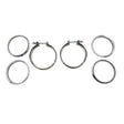 Pair 4" Inch 102mm V-Band Clamps 304 Stainless Steel Flange Exhaust Pipe Tailpipe - Machter