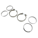 Pair 4" Inch 102mm V-Band Clamps 304 Stainless Steel Flange Exhaust Pipe Tailpipe - Machter