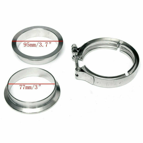 1 x 76mm V Band Vband Clamp Fit For Nissan Safari Patrol GQ GU Y60 Y61 TD42 4.2L TB42 - Machter