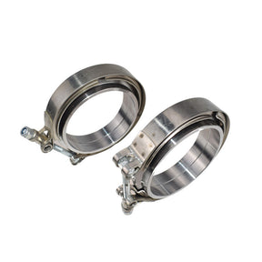 3" inch 76mm Universal Exhaust V-band Clamp and Flanges Kit Intercooler Parts VBCM-XX2M-2PCS - Machter