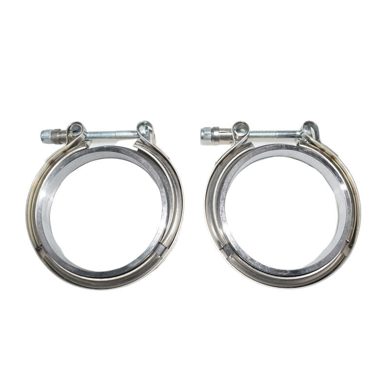 3" inch 76mm Universal Exhaust V-band Clamp and Flanges Kit Intercooler Parts VBCM-XX2M-2PCS - Machter