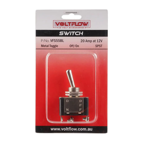 Metal Switch 20Amp Off/On at 12V Variations - VoltFlow