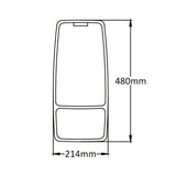 Mirror Head Twin Electric & Heated 24V 480 x 214mm Universal - VEXEL | Universal Auto Spares