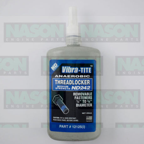 Thread Lock Threadlocker ND242 250ml MED S VT12125 - VIBRA-TITE