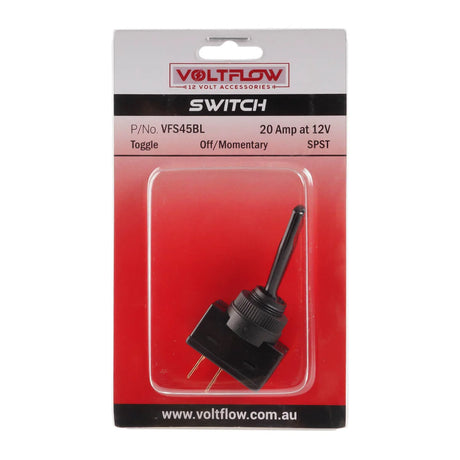 Toggle Switch Series Off/Momentary (On) Spring 20Amp at 12V - VoltFlow