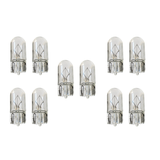 Globe Wedge 12V 5W T10 Box of 10 W252 - Exelite