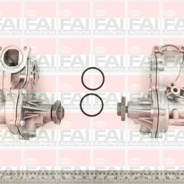 Water Pump VOLKSWAGEN ADZ 1782CC SOHC 8V W3156AH - FAI