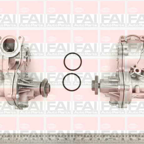 Water Pump VOLKSWAGEN ADZ 1782CC SOHC 8V W3156AH - FAI