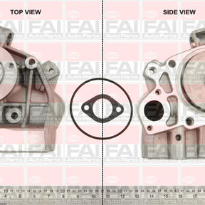 Water Pump Fiat Ducato 2.8L SOHC 8V W6130 - FAI