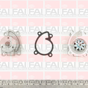 Water Pump NISSAN RENAULT 1.2 1.4L DOHC W7003 - FAI