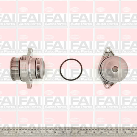 Water Pump VOLKS POLO 1.6L 12/96 ON AEE W7091 - FAI