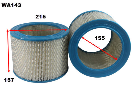 Air Filter A143 Fits Bedford WA143 - Wesfil