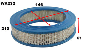 Air Filter A232 Fits Ford WA232 - Wesfil