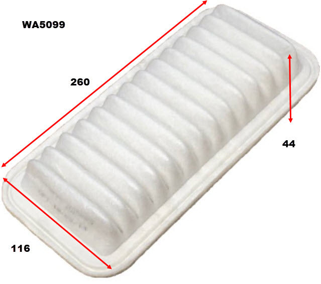 Air Filter Fits Toyota WA5099 - Wesfil