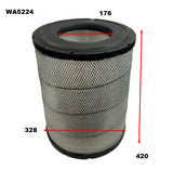 Air Filter HDA5975 Fits Isuzu/Nissan WA5224 - Wesfil