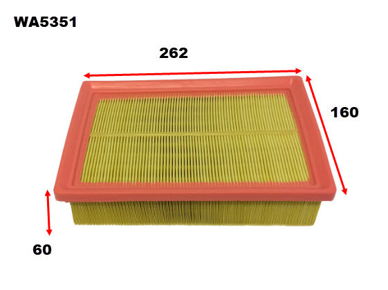 Air Filter A1856 Fits Holden WA5351 - Wesfil