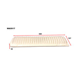 Air Filter Toyota WA5517 - Wesfil | Universal Auto Spares