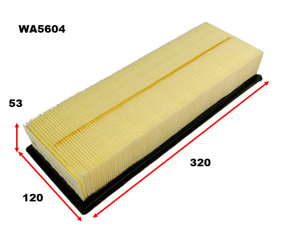 Air Filter Fits Toyota WA5604 - Wesfil