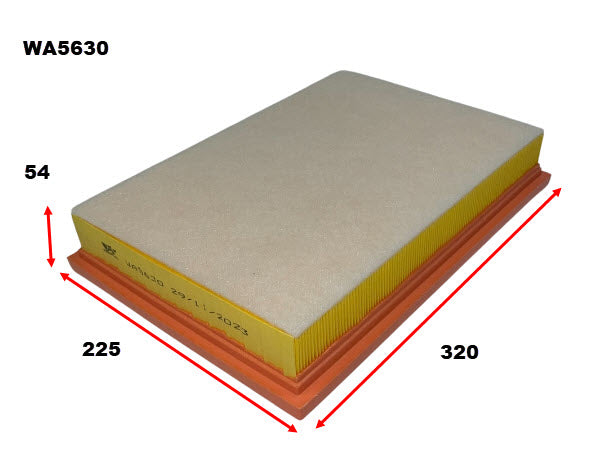 Air Filter Fits Mercedes WA5630 - Wesfil