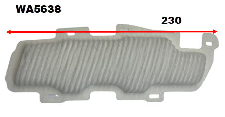 HV Battery Air Filter Fits Lexus Fits Lexus WA5638 - Wesfil | Universal Auto Spares