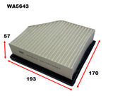 Air Filter Fits Mitsubishi/Fits Nissan Fits Mitsubishi/Fits Nissan WA5643 - Wesfil | Universal Auto Spares