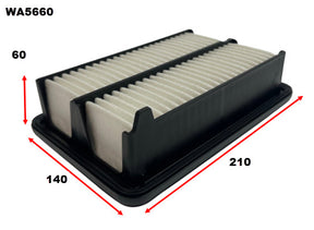 Air Filter Fits Honda Fits Honda WA5660 - Wesfil | Universal Auto Spares